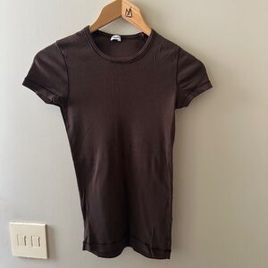 Splendid Chocolate Brown Crew Neck T-Shirt